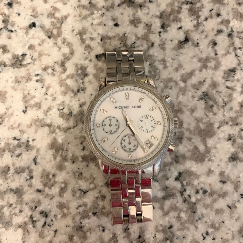 Michael Kors Ritz Silver tone watch